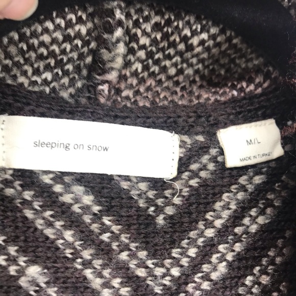 Sleeping on snow Mabli BOHO knit vest open waterfall cascade cardigan sh… - Picture 14 of 16